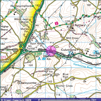 location map for Hatchlands