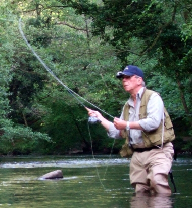 Paul fishing the River Teign